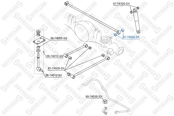 Mounting, control/trailing arm