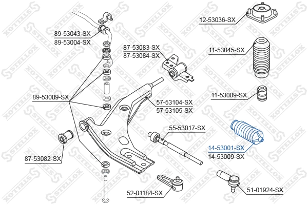 Bellow, steering