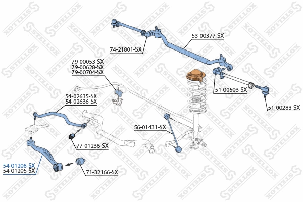 Control/Trailing Arm, wheel suspension