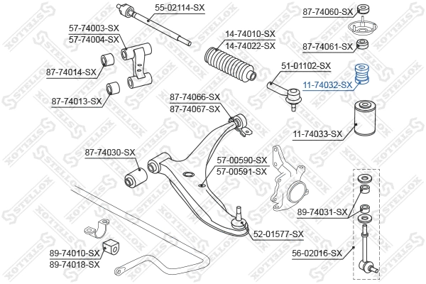Rubber Buffer, suspension