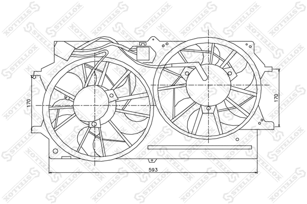 Fan, engine cooling (29-99359-SX)