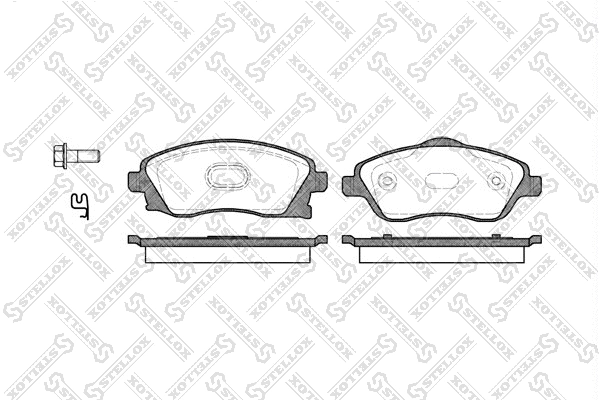 Brake Pad Set, disc brake (785 012B-SX)