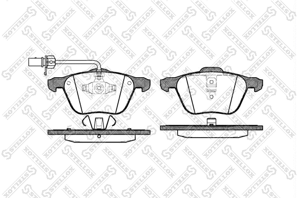 Brake Pad Set, disc brake (847 002B-SX)