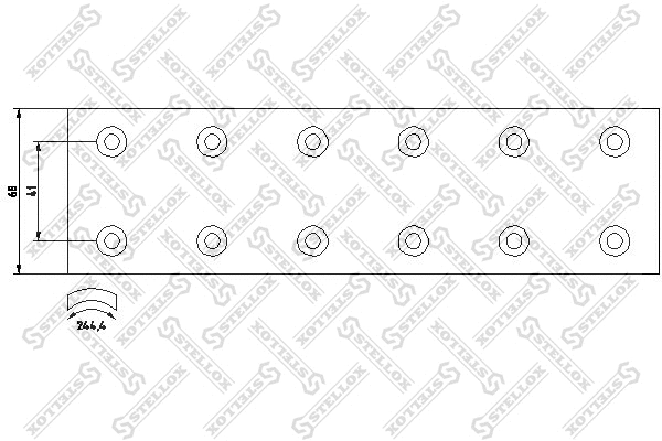 Brake Lining Kit, drum brake (85-01139-SX)