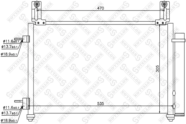 Condenser, air conditioning (10-45611-SX)