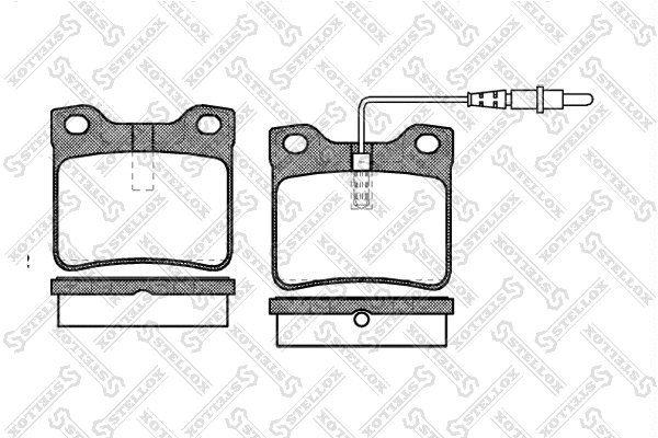 Brake Pad Set, disc brake (332 022B-SX)