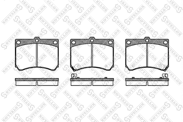 Brake Pad Set, disc brake (344 002B-SX)