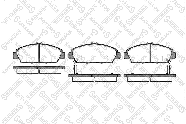 Brake Pad Set, disc brake (417 002B-SX)
