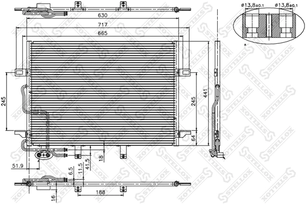Condenser, air conditioning (10-45130-SX)