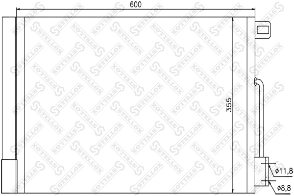 Condenser, air conditioning (10-45416-SX)