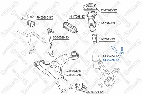 Tie Rod End (51-00375-SX)