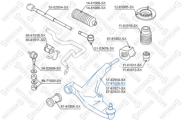 Control/Trailing Arm, wheel suspension