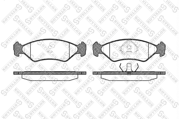 Brake Pad Set, disc brake (296 015-SX)