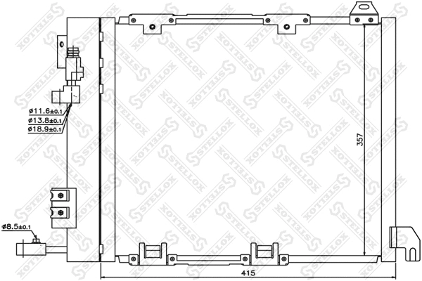 Condenser, air conditioning (10-45058-SX)