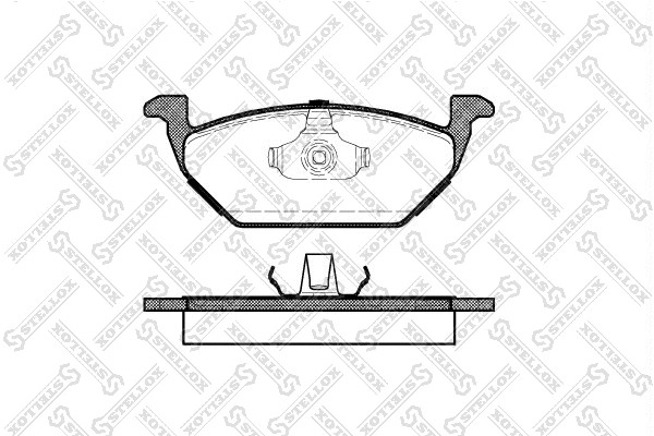 Brake Pad Set, disc brake (644 000L-SX)