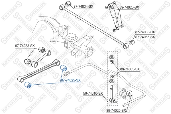Mounting, control/trailing arm