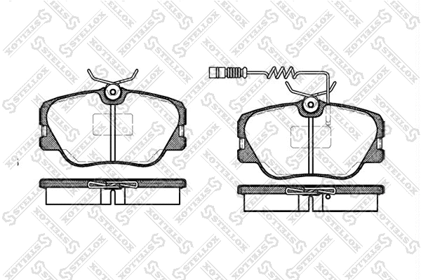 Brake Pad Set, disc brake (200 002B-SX)