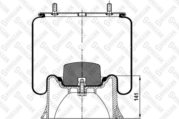 Bellow, air suspension (90-40222-SX)
