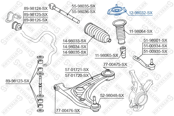 Suspension Strut Support Mount