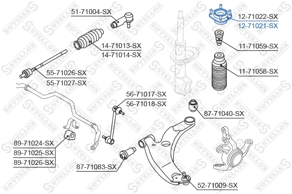Suspension Strut Support Mount