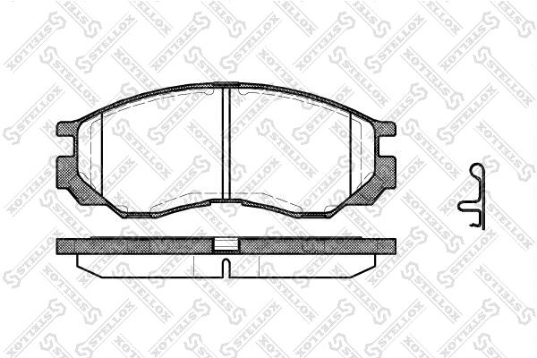 Brake Pad Set, disc brake (594 000-SX)