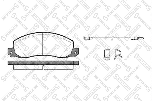 Brake Pad Set, disc brake (213 002B-SX)