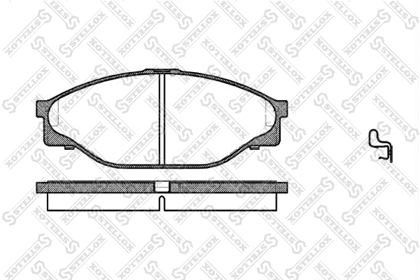 Brake Pad Set, disc brake (423 020-SX)