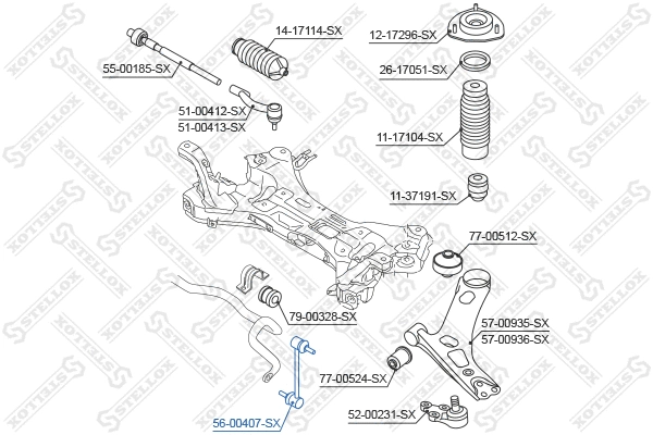 Link/Coupling Rod, stabiliser bar