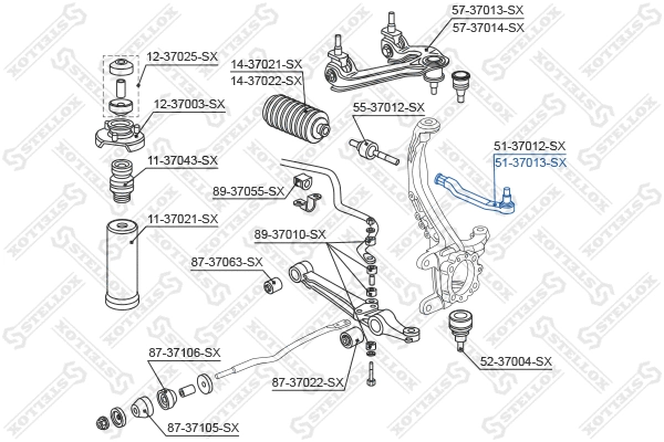 Tie Rod End (51-37013-SX)