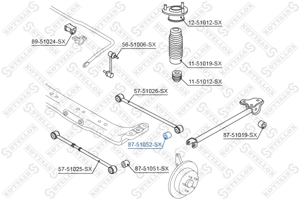 Mounting, control/trailing arm