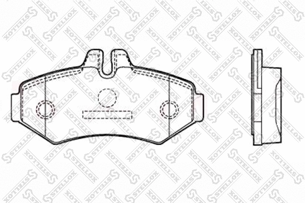 Brake Pad Set, disc brake (85-11406-SX)