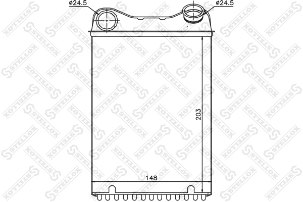 Heat Exchanger, interior heating (10-35165-SX)