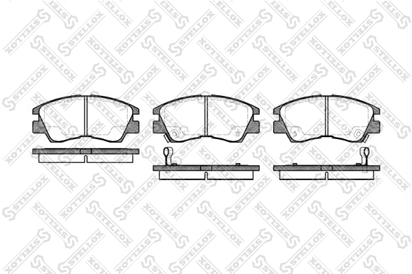 Brake Pad Set, disc brake (286 002-SX)