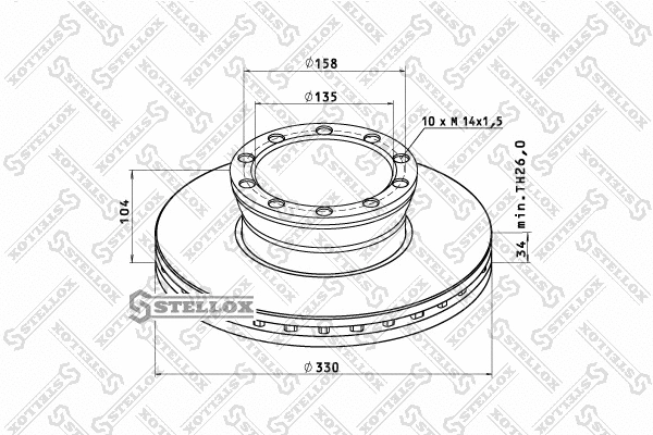 Brake Disc (85-00710-SX)
