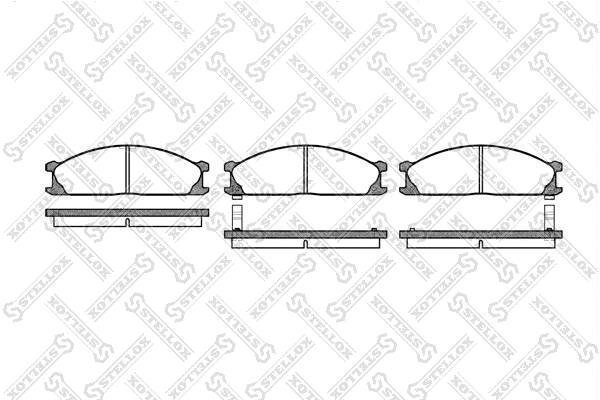 Brake Pad Set, disc brake (247 002-SX)