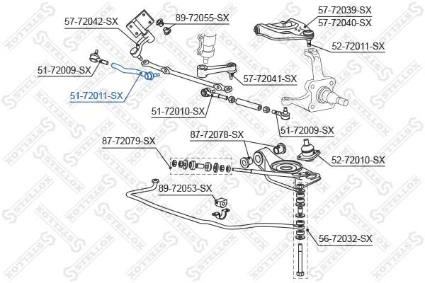 Tie Rod End (51-72011-SX)