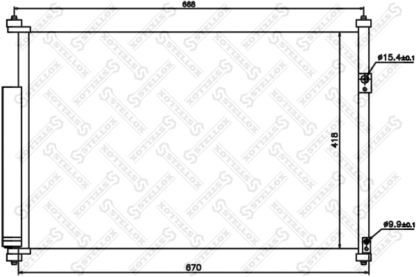 Condenser, air conditioning (10-45176-SX)