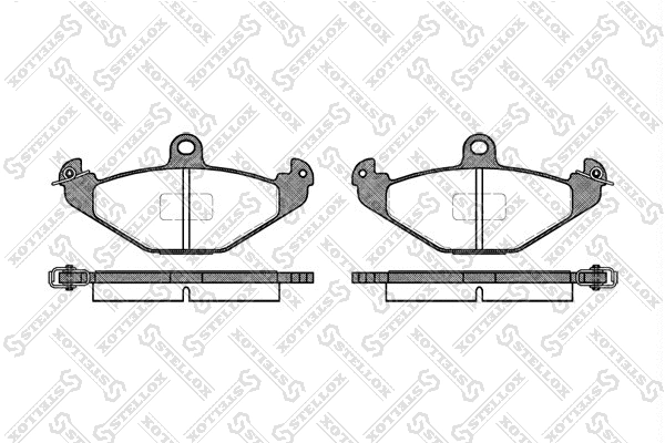 Brake Pad Set, disc brake (356 000B-SX)