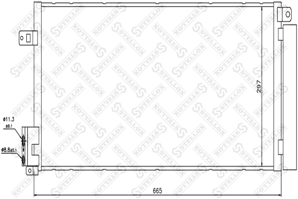 Condenser, air conditioning (10-45092-SX)