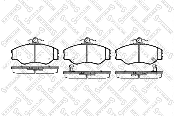 Brake Pad Set, disc brake (505 002-SX)