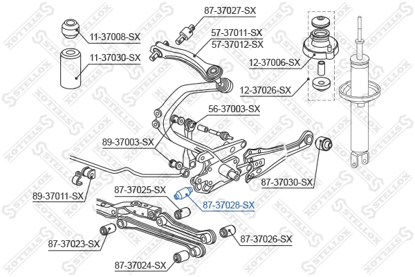 Mounting, control/trailing arm