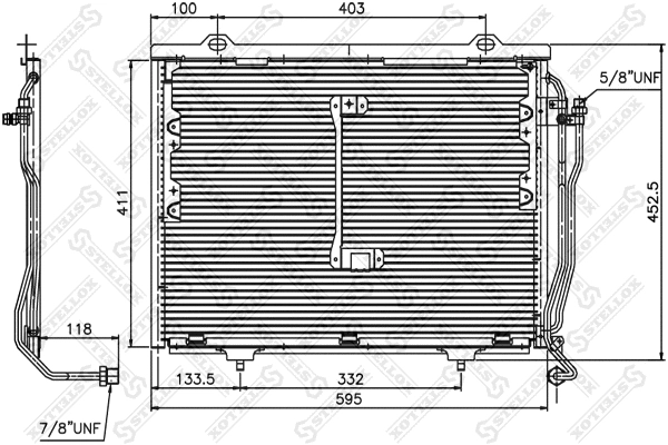 Condenser, air conditioning (10-45055-SX)