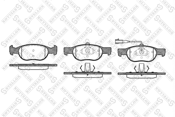Brake Pad Set, disc brake (599 031B-SX)