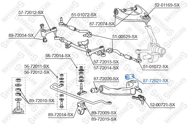 Mounting, control/trailing arm