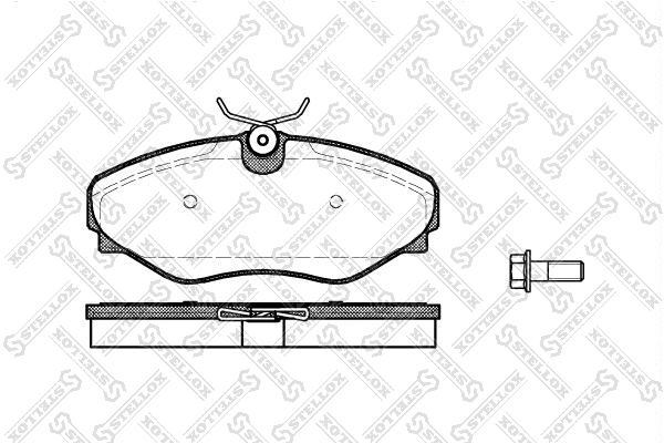 Brake Pad Set, disc brake (845 020L-SX)
