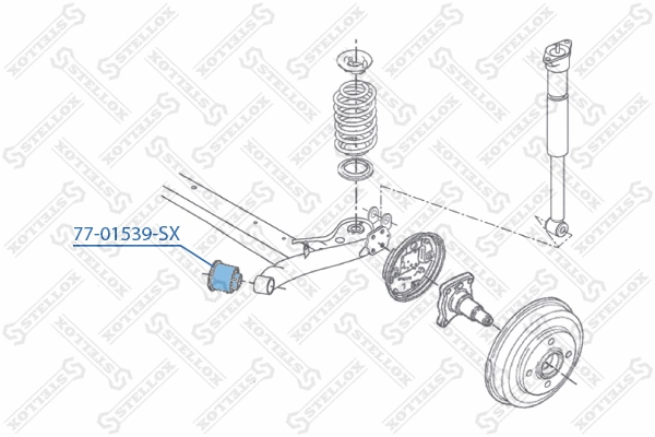 Mounting, control/trailing arm
