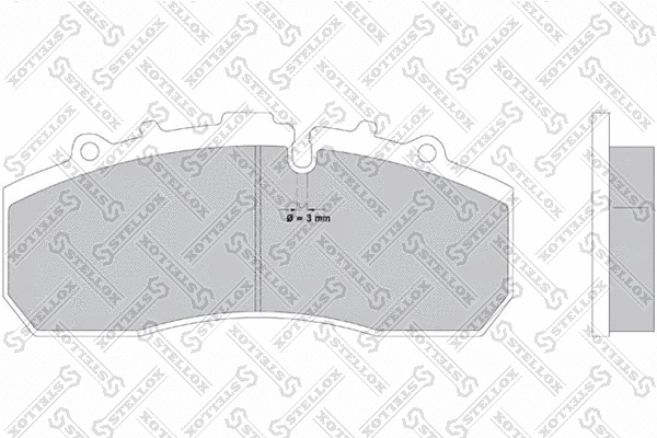 Brake Pad Set, disc brake (85-11413-SX)