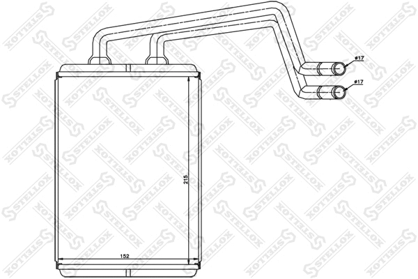Heat Exchanger, interior heating (82-05017-SX)