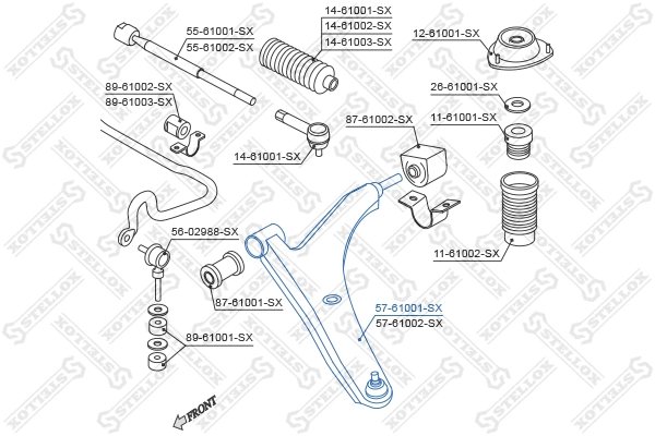 Control/Trailing Arm, wheel suspension