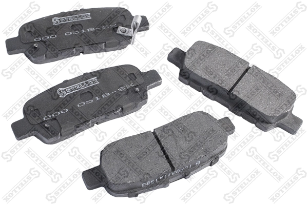Brake Pad Set, disc brake (000 051B-SX)